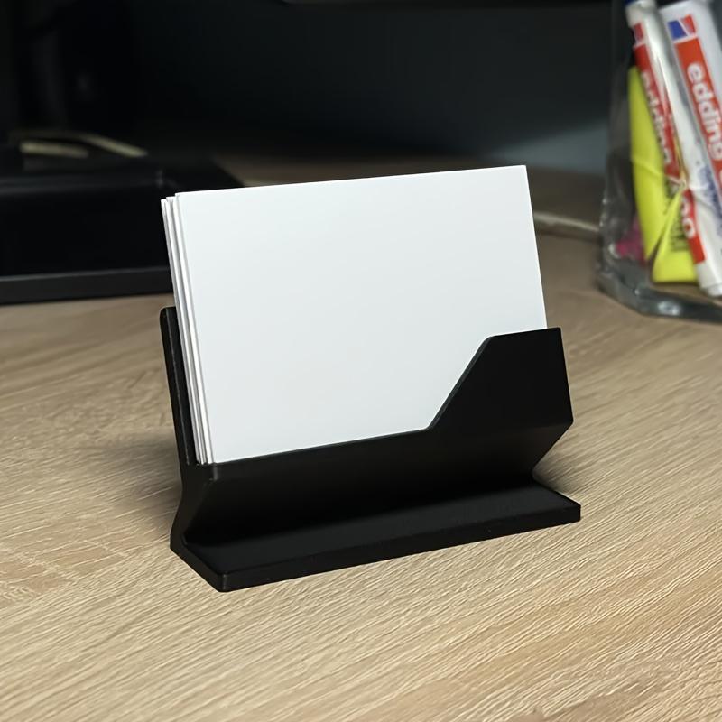 1pc Minimalist Name Card Holder Fashionable Desktop Shelf Storage Stand Cards Display Organization For Party Home Decoration