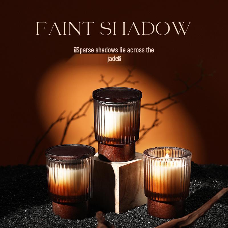 Classic Tea Gradient Scented Candle - Indoor Long-Lasting Aroma Diffuser for Atmosphere & Bedroom Fragrance