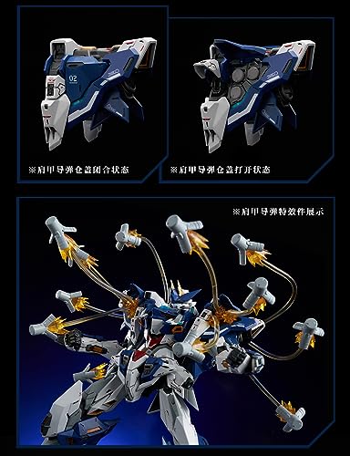 NUCLEAR GOLD RECONSTRUCTION "Crystal Envoy" Wolf Warrior Mega Mode 1/72 Scale ABS & Alloy Painted Movable Figure