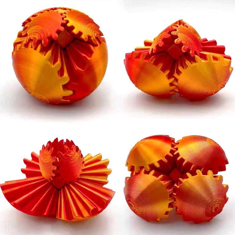 Gear Sphere The Steampunk Whirling Wonder Fidget Gear Ball 3D Printed Fidget Toy 3D PLA Toys Gifts GZW