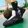 New basketball shoes men low top breathable anti-slip actual combat training student sports shoes luminous friction sound