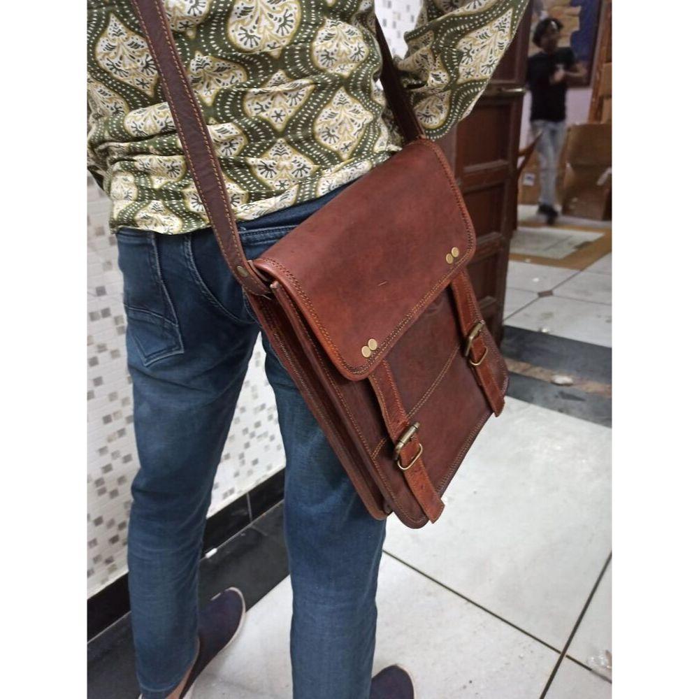 Geantă Messenger din piele, Geantă de umăr din piele de capră, Geantă crossbody pentru femei