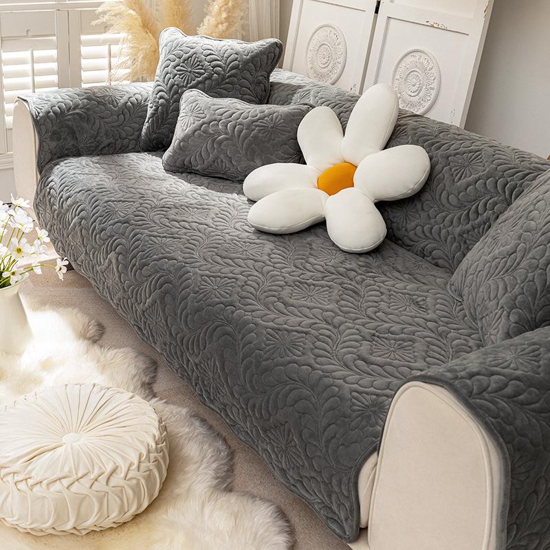 Pernă de canapea Nordic Light Luxury Pernă de pluș scurtă Universală pentru patru sezoane Simplă Anti-alunecare Husă Husă Husă Pânză Îngroșată