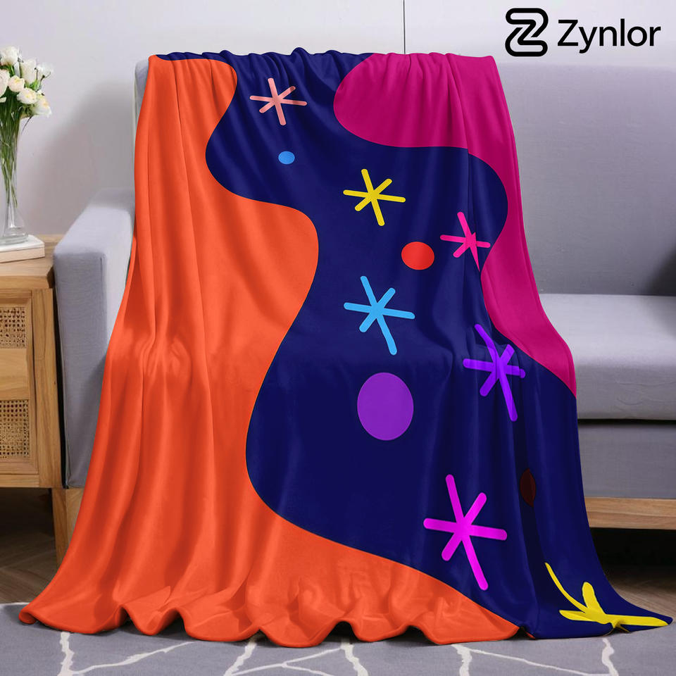 Blot Star Ultra Soft Sherpa Fleece Blanket Fluffy Warm Halloween Cozy Throw for Sofa Couch Bedroom Gift All Season