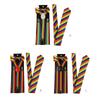 Clip on Suspenders+Striped Necktie+Bow Tie for Teen Girl Uniform Masquerades Tie