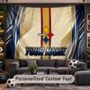 Wall Hanging Tapestry Custom NamePittsburgh Steelers Pattern Personalized Printed Fabric Wall Decor