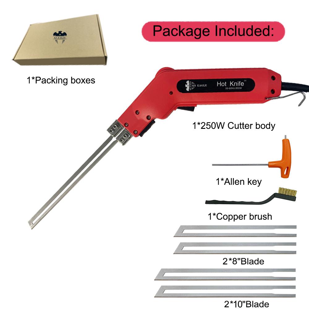 Electric Foam Cutter Hot Knife Tools Adjust Temperature Styrofoam Cutting Machine Hot Knife Non-Woven Fabric Rope Cutter Knife