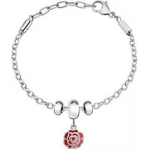 Morellato Women's Red Drops Stainless Steel Chain Scz965 Bracelet