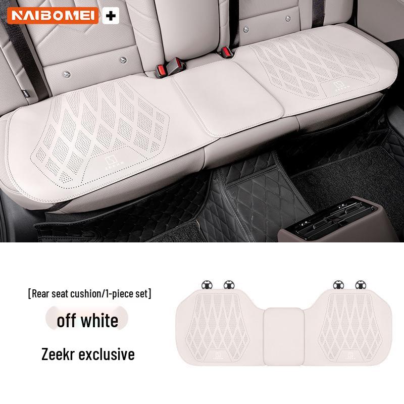 Zeekr 001/X/009 Leather Seat Cushion Set for Front and Rear - Perforated Three-Piece