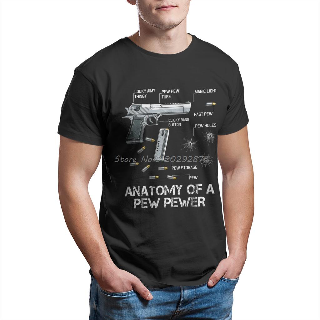 Anatomy Of A Pew Pewer Ammo Gun Amendment Meme Lovers  Tshirt Man T Shirt  Cotton Summer Tops T Shirts