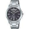CASIO Analog Quartz Mens Wristwatch MTP-1381D-8AV Metal Band Silver Dark Gray Overseas Model
