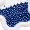 ABS Non-Porous Pearl-Plated Colored Round Beads for DIY Crafts and Fashion Accessories