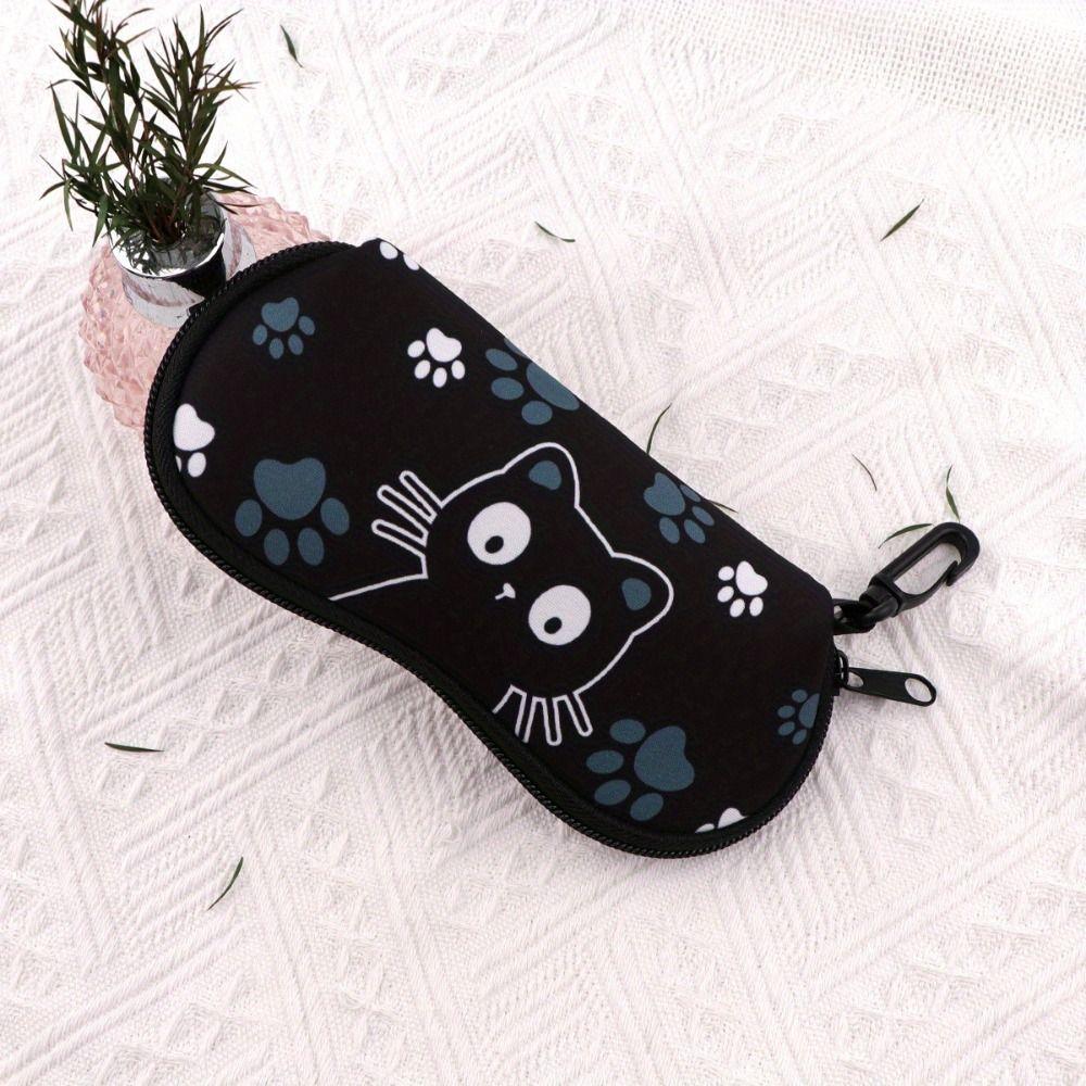 with Keyring Sunglasses Pouch Durable SunGlasses Holder Hanging Sunglasses  for Eyewear Accessories