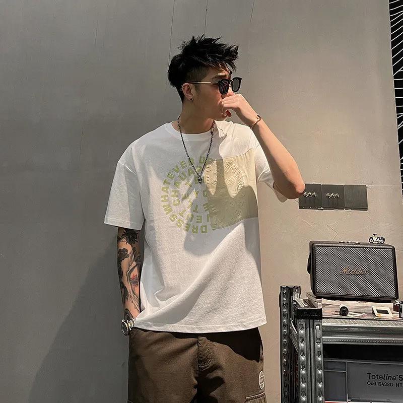 Korean All-match New Fashion Spring Summer Men's Clothing 2023 Letter Loose O-neck Short Sleeved Casual Comfortable T-shirts