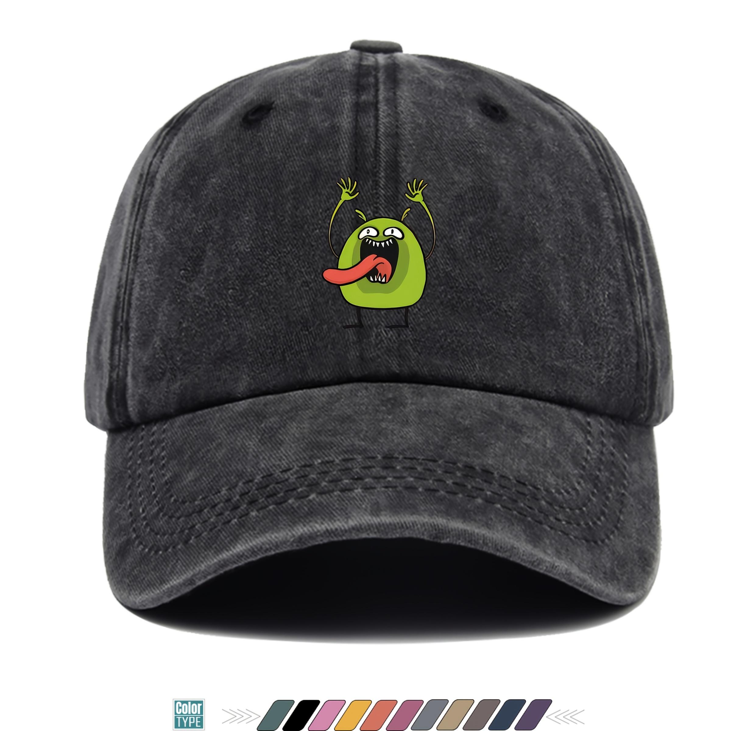 pc Monster Print Adjustable Cap with LongArm Monster Lightweight Breathable Trucker Hat Suitable for Hiking Beach Themed 1pc
