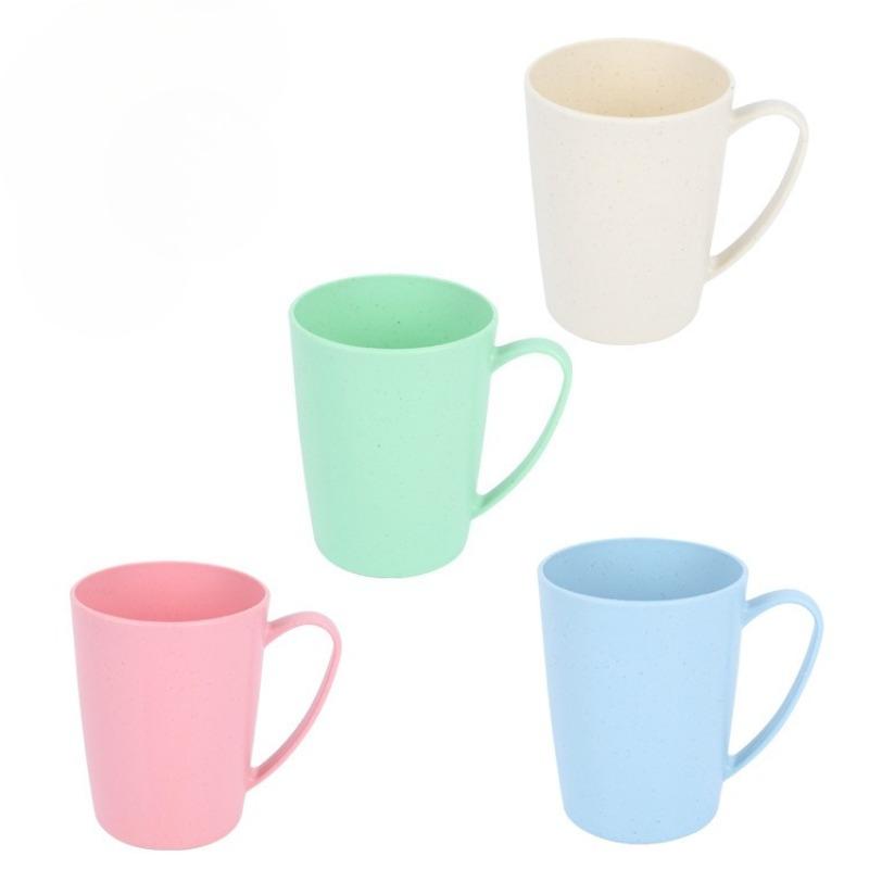 Anti-drop Plastic Water Cup, Wide-mouth Cup, Handle Drinking Cup, with Handle, Malt-flavored Cup, Mug