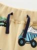 European Boys' Cartoon Car Print Joggers - Autumn Fashion for Toddlers & Kids