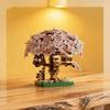 Pink Cherry Tree House Building Micro-Particle Building Block Classic Model Girl Series Difficult Assembly Toys