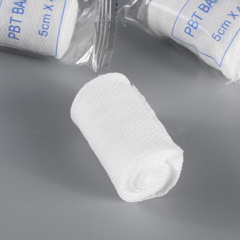 6 Rolls 5Cmx4.5M Pbt Elastic Bandage First Aid Kit Gauze Roll Medical Bandage