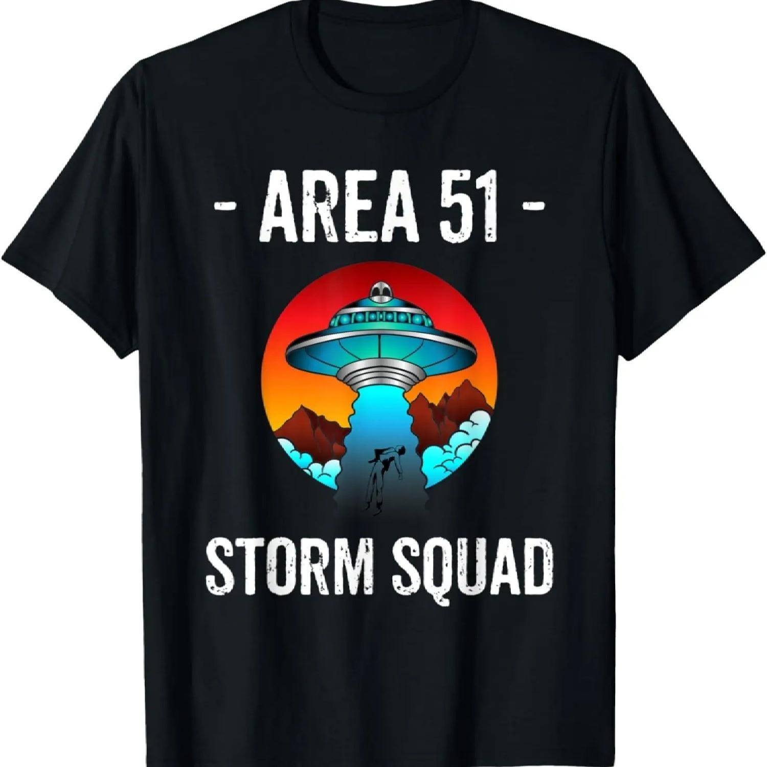 Area 51 T Shirt Storm They Can t Stop Us All Alien Awareness T-Shirt S