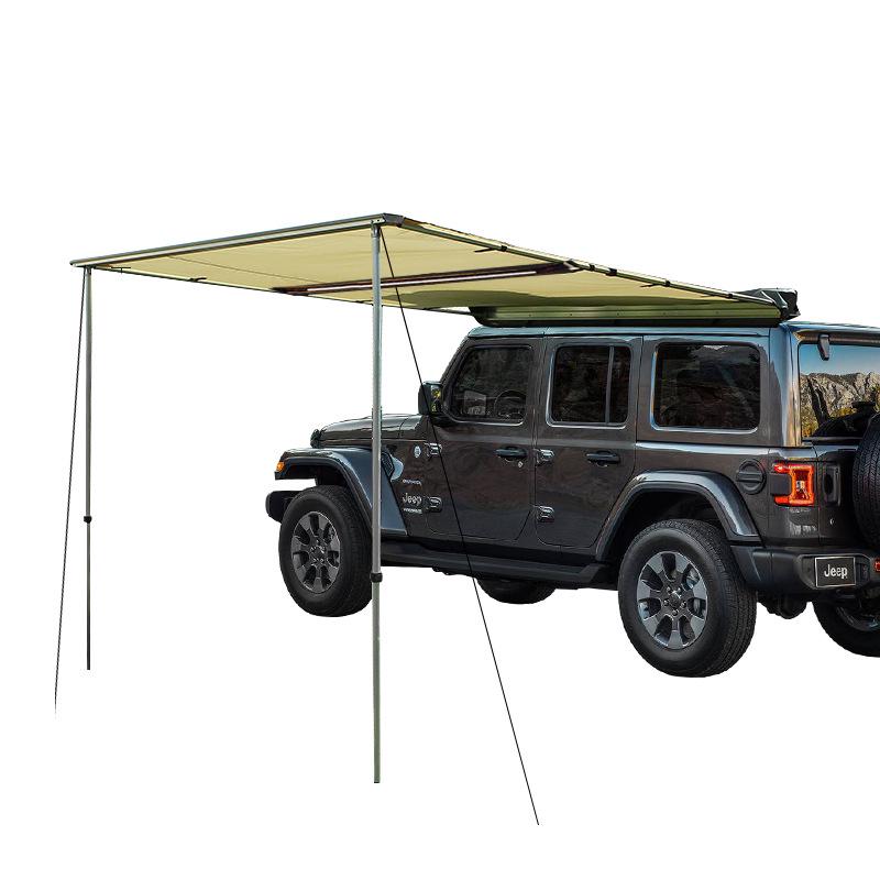 Waterproof Retractable Car Roof Awning: Aluminum Alloy with Sun Protection for Outdoor Camping