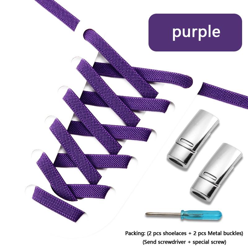 Flats Elastic Laces for Sports Tennis Magnetic Lock Shoelace Without Tying 8mm Thick Men No Tie Shoe Laces Shoes Accessories