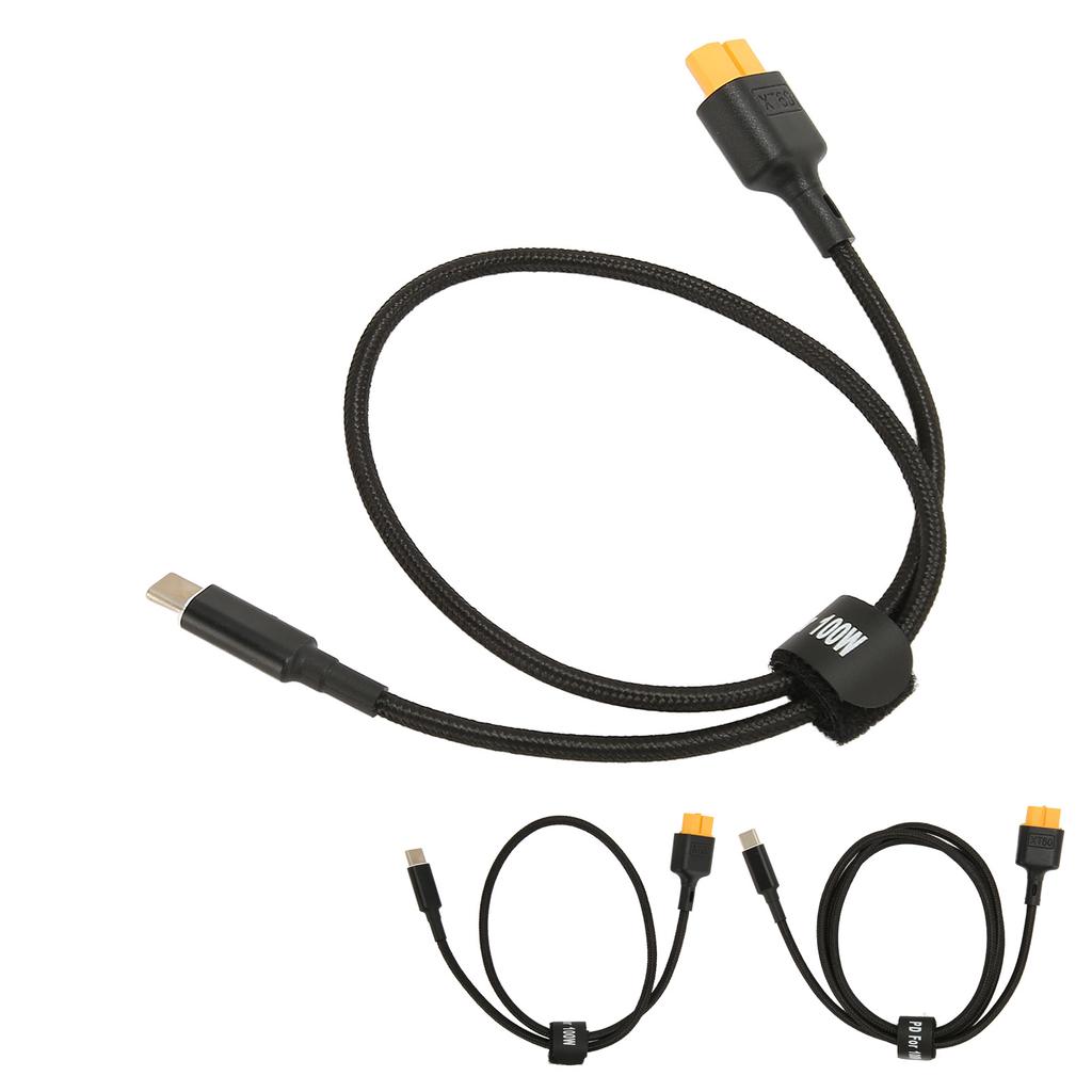 Typ-C-zu-XT60-Ladekabel Stabiles USB-C-zu-XT60-Kabel Tragbarer Datentransfer PD 100W Laden Leicht für RC