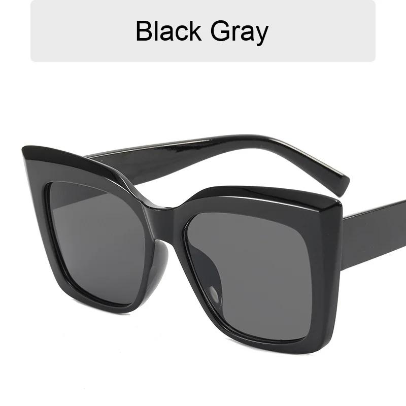 Nuevas Gafas de Sol Cuadradas Mujer Ojo de Gato Marca Diseñador Vintage Gafas de Sol Femeninas Moda Sombras para Exteriores Espejo Oculos De Sol