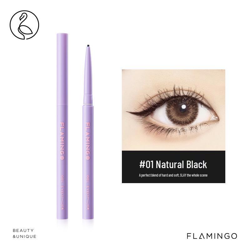 Flamingo Ultra-Fine Eyeliner Pencil - Smooth, Long-Lasting, Perfect for Beginners