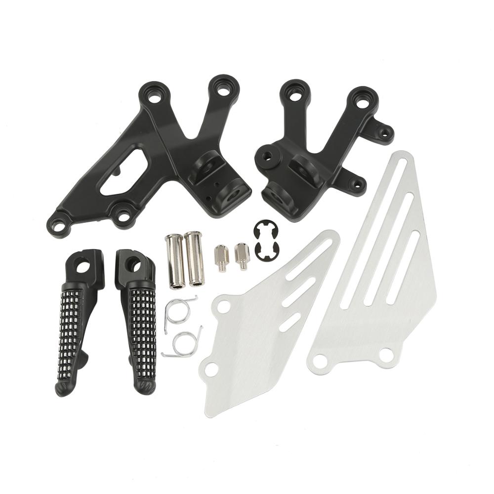 Motorcycle Front Foot Pegs Footrests Bracket For Kawasaki Ninja ZX12R 2002-2005 2003 04