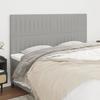 VidaXL Headboards 4 Pcs Light Grey 100x5x78-88 Cm Fabric 3116592