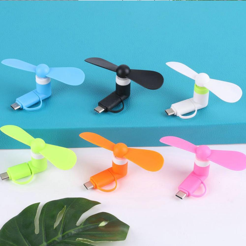 Portable Type C Cooling Fan Mini Micro USB Fan For Mobile Phone Power Bank Gadgets Cool Fans For Macbook Pro Cell Phone Android