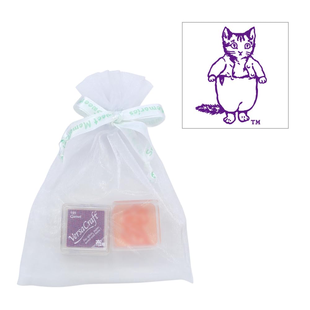 

Набор штампов для ткани и бумаги с чернильной подушечкой Versacraft the Kitten (Кролик Питер) (Том (Гранат))