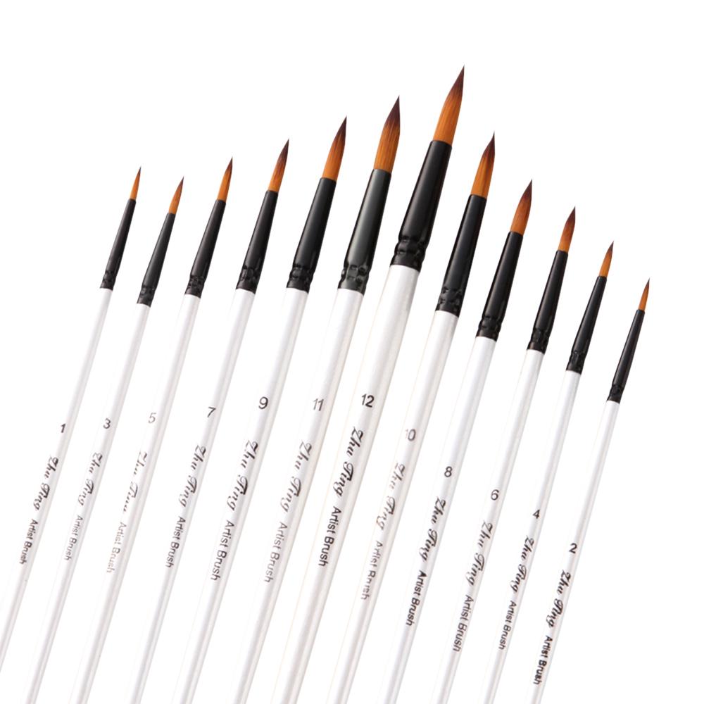 Buy Professional Paintbrushes Set Nylon Hair Paint Brush Fine Detail