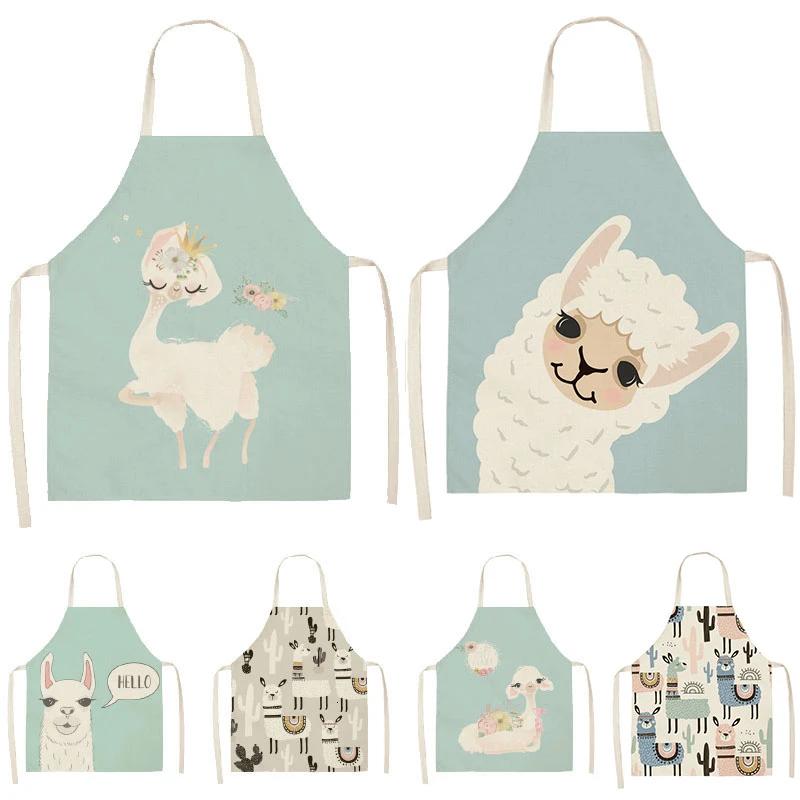 Customized Photo Aprons Kitchen Apron for Woman Waist Baking Bib Kitchen Cooking Pinafore Cleaning Tools tablier enfant