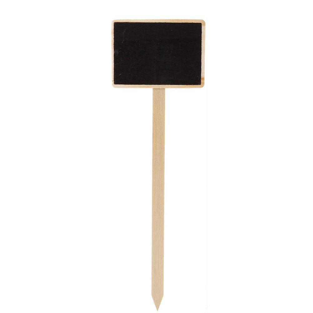 10 Pcs Mini Wooden Chalkboard Blackboard Signs Garden Flowers and Plants Tags Garden Decorations