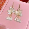 Elegant Pearl Petal Tassel Earrings - Versatile, Unique Design for Women, Perfect for a Stylish, Fashionable Look