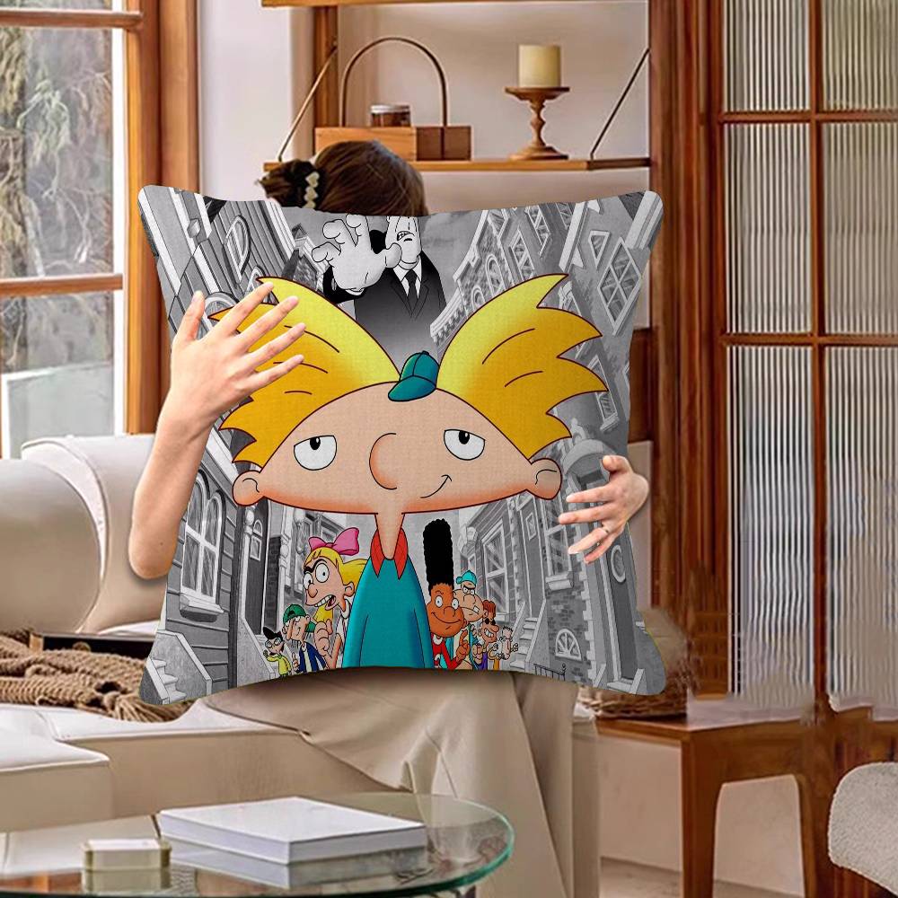 Hey A_Arnolds Cartoon Pillow Anime Pillow Sofa Bed Head Pillow Cover Cushion Cover 45x45 Cm Fashion