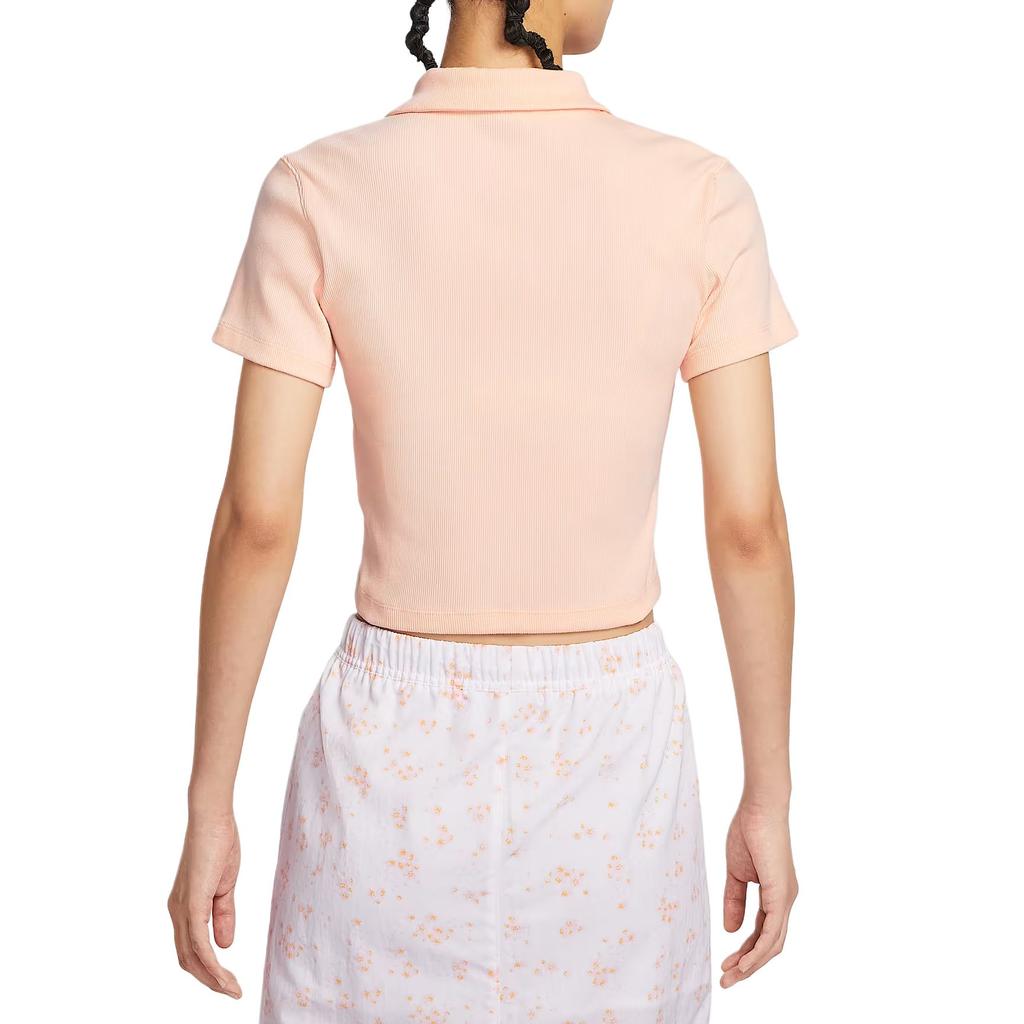 Nike Odzież sportowa Polo Miękki dopasowany T-shirt z krótkim rękawem Damskie topy IM3393-664