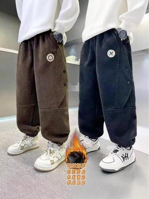 2025 Boys' Korean Style Cargo Pants: Casual Spring/Autumn Long Trousers for Kids