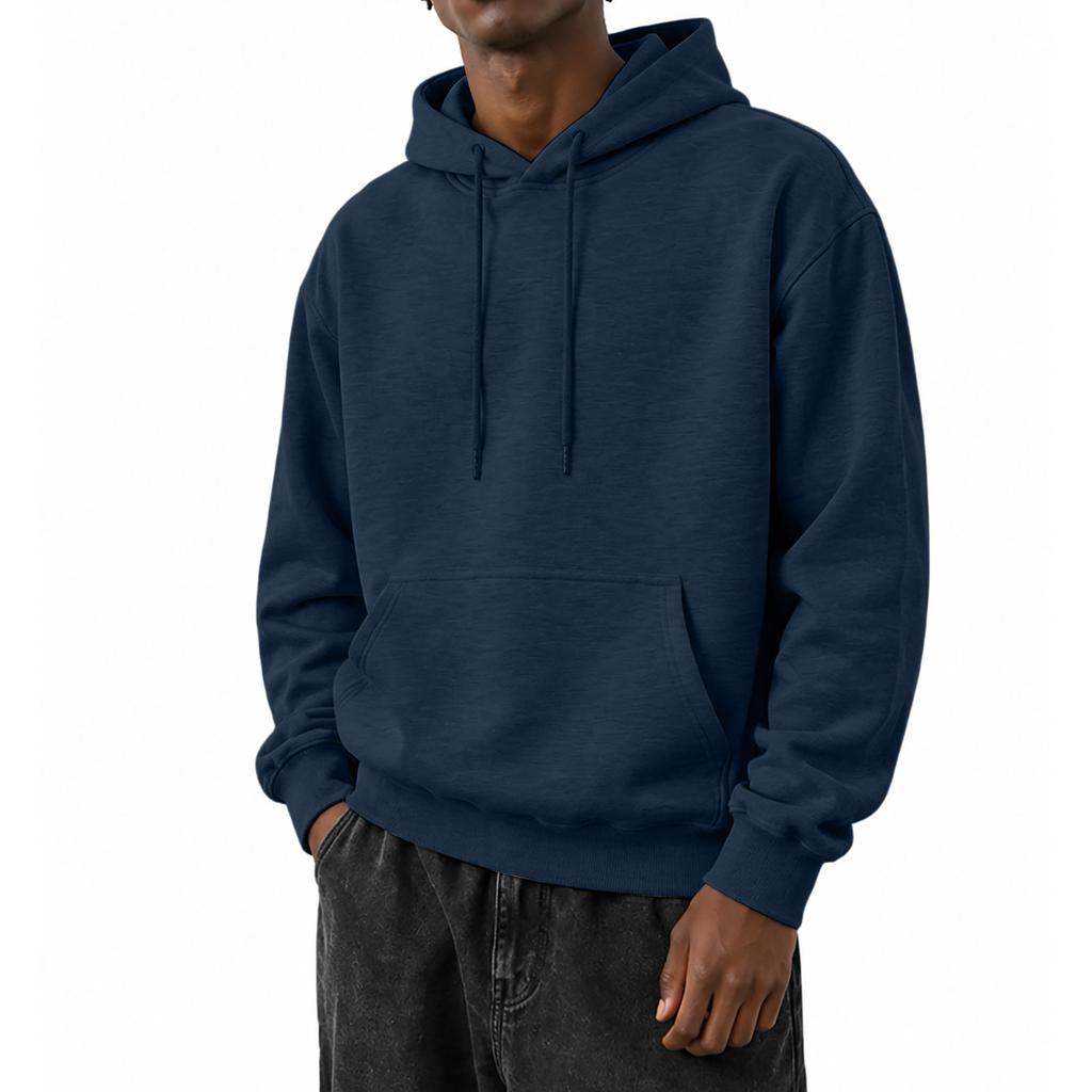 Herren Kapuzenpullover Farbe, Langarm Freizeit Lockerer Pullover