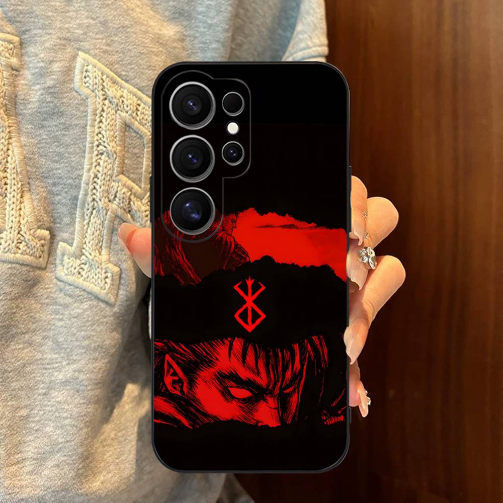 Comic Cool Berserk Phone Case For Samsung S 24 Fe 25 Ultra Plus 20 Lite 21 30 22 23 24 22 Ultra 5G Fundas