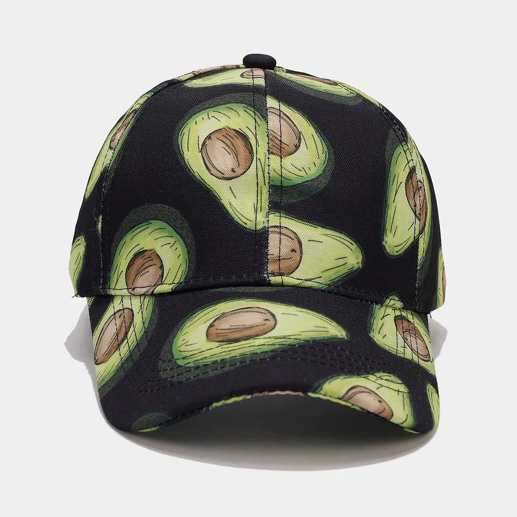 Baseballpetten met Fruitprint Zomerse Buitenzonbescherming Zonnehoeden Dames Heren Reizen Strand Anti-Zon Snapback Damesmode Pet met Vizier