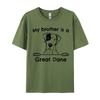 My Brother Is A Great Dane Cute Dog Breed Tshirt Man Vintage T Shirts Brand Clothing Cotton TeeShirt Graphic Shirts
