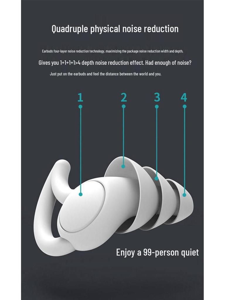 Niemieckie silikonowe zatyczki do uszu wyciszające do snu – redukcja hałasu, chrapania i zakłóceń.