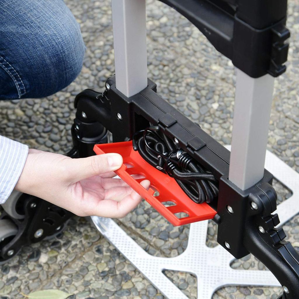 YAMAZEN GT-60BH6 Folding Carry Cart, Lightweight, Step-Resistant, 6-Wheel Type