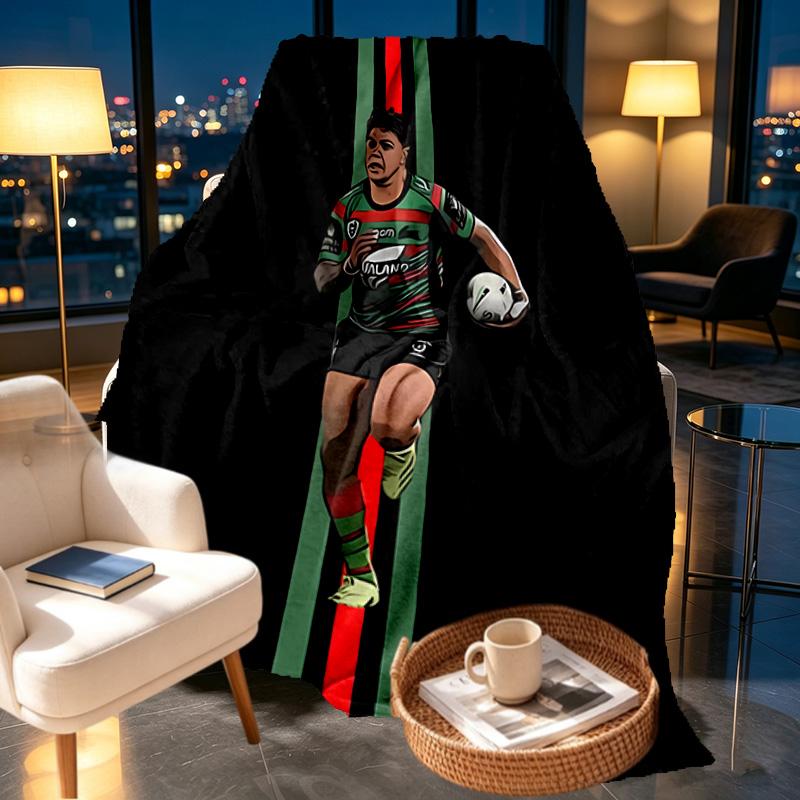 South Sydney Rabbitohs Print Blanket - Soft & Comfortable, for Bedroom, Travel, Sofa, Home Decoration - Birthday Christmas Gift for Friend