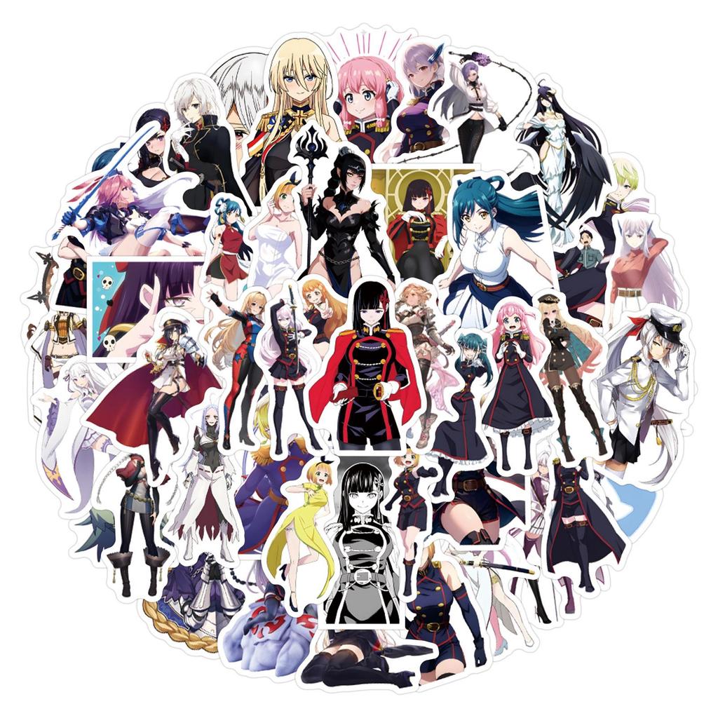55 Mato Seihei No Slave Anime Stickers for Journals, Stationery, Water Bottles, and Laptops - Waterproof Decals