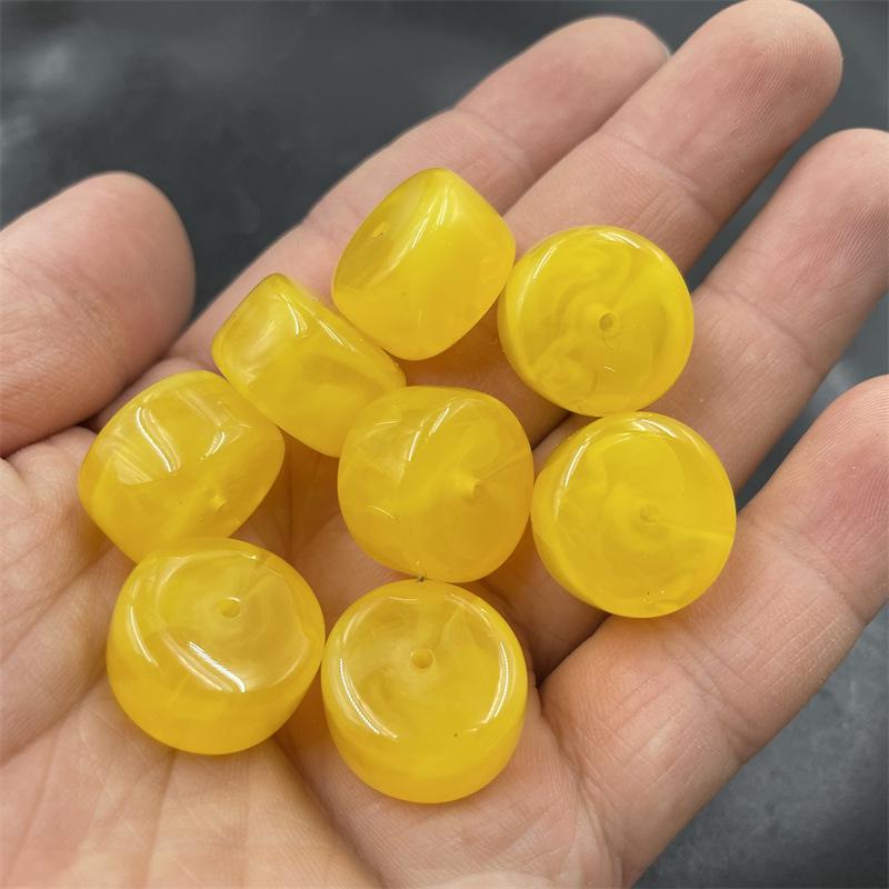 Optimized Second Generation Amber Beeswax Abacus Beads for DIY Jewelry