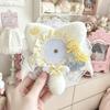 Lace Edged Badge Display Case Cat-Ear Shape Can Badge Cover Lightweight Badge Holder  Ita Bag